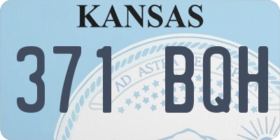 KS license plate 371BQH