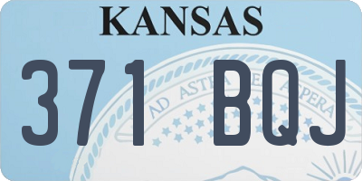 KS license plate 371BQJ