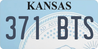 KS license plate 371BTS