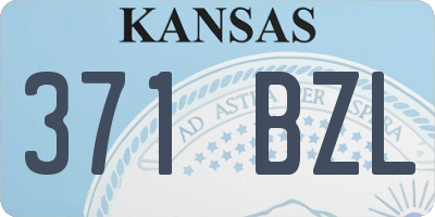 KS license plate 371BZL
