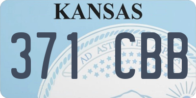 KS license plate 371CBB