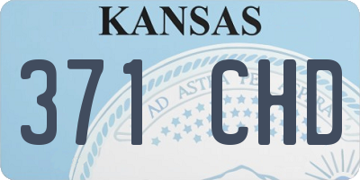 KS license plate 371CHD
