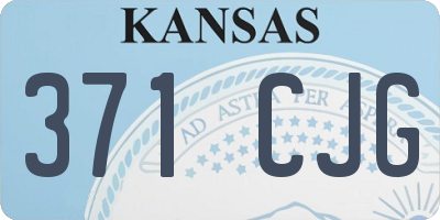 KS license plate 371CJG