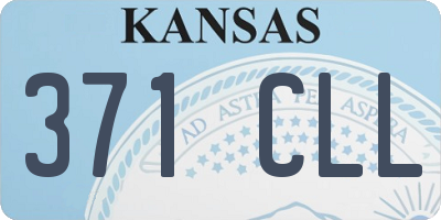 KS license plate 371CLL
