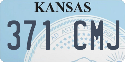 KS license plate 371CMJ