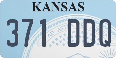 KS license plate 371DDQ
