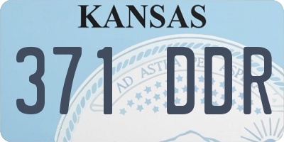 KS license plate 371DDR