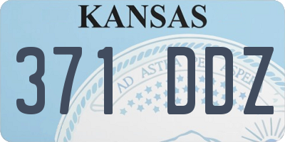 KS license plate 371DDZ