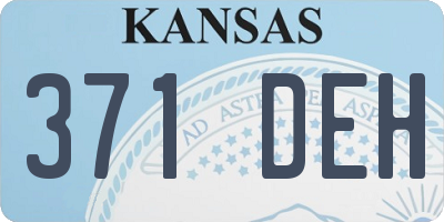KS license plate 371DEH