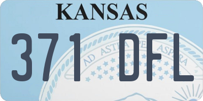 KS license plate 371DFL