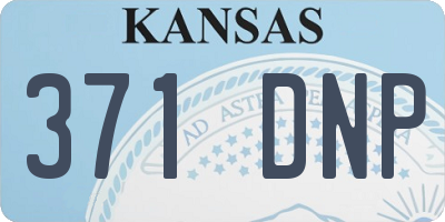 KS license plate 371DNP