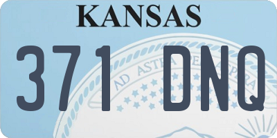 KS license plate 371DNQ