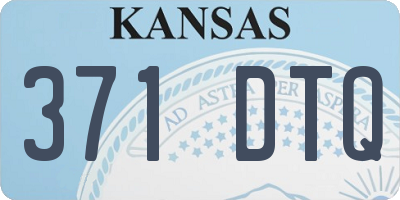 KS license plate 371DTQ