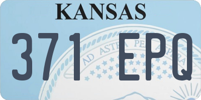 KS license plate 371EPQ
