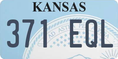 KS license plate 371EQL
