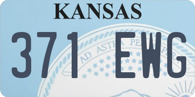 KS license plate 371EWG