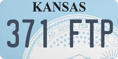 KS license plate 371FTP