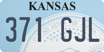 KS license plate 371GJL