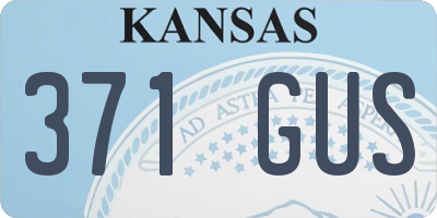 KS license plate 371GUS