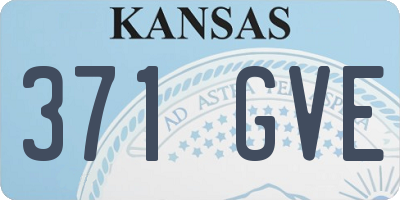 KS license plate 371GVE
