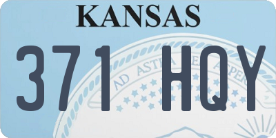 KS license plate 371HQY