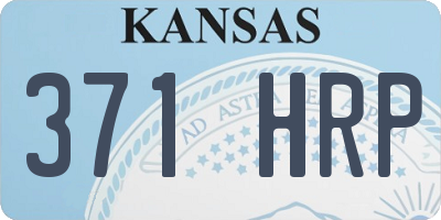 KS license plate 371HRP