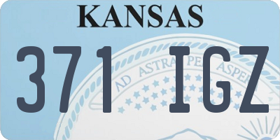 KS license plate 371IGZ