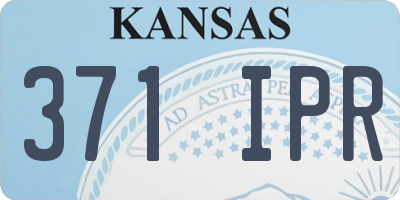 KS license plate 371IPR