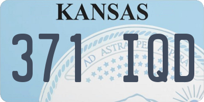 KS license plate 371IQD