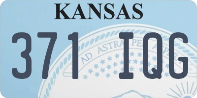KS license plate 371IQG