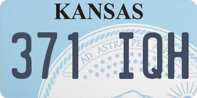 KS license plate 371IQH