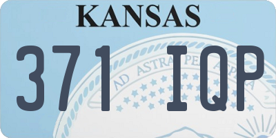 KS license plate 371IQP