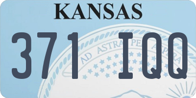 KS license plate 371IQQ