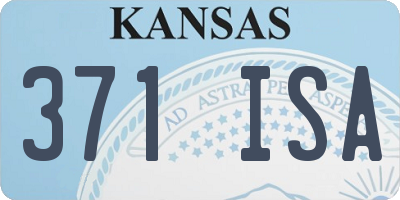 KS license plate 371ISA