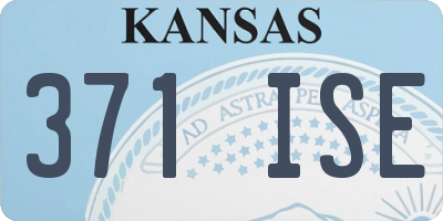 KS license plate 371ISE