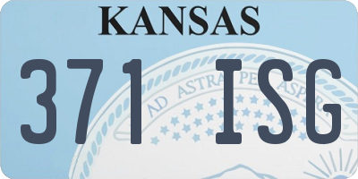KS license plate 371ISG