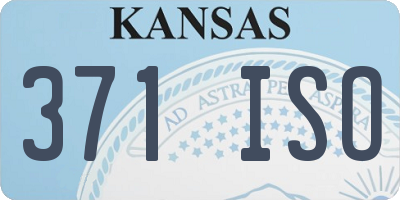 KS license plate 371ISO
