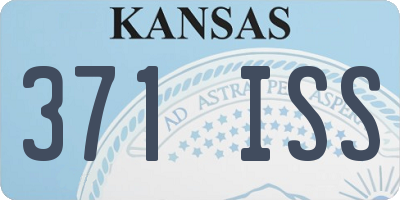 KS license plate 371ISS