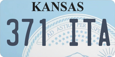 KS license plate 371ITA