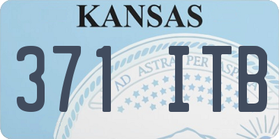 KS license plate 371ITB