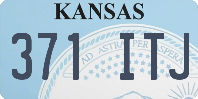 KS license plate 371ITJ
