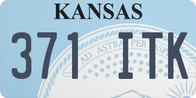 KS license plate 371ITK