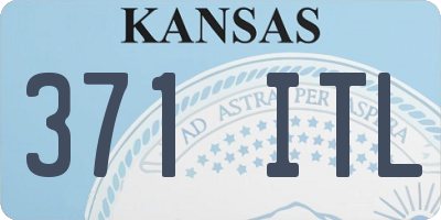 KS license plate 371ITL
