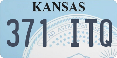 KS license plate 371ITQ