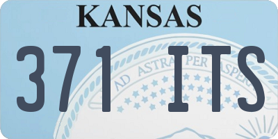 KS license plate 371ITS