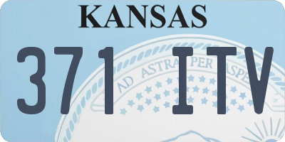 KS license plate 371ITV