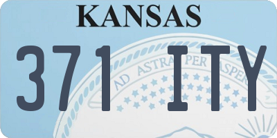 KS license plate 371ITY