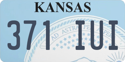 KS license plate 371IUI