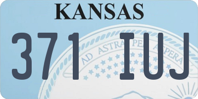 KS license plate 371IUJ