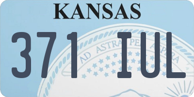 KS license plate 371IUL